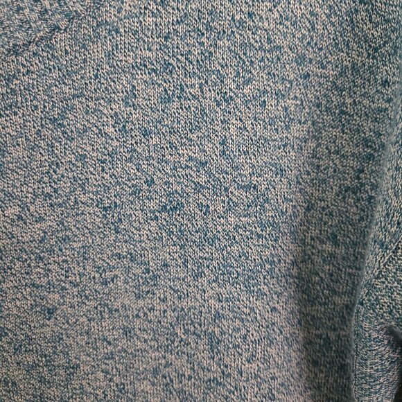 Club Monaco Linen Blend Heathered Blue Long Sleeve Boatneck Sweater Size L - Picture 4 of 6